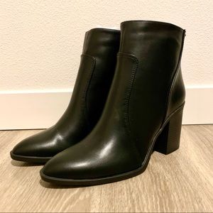 Forever 21 Qupid Black Faux Leather Boots
